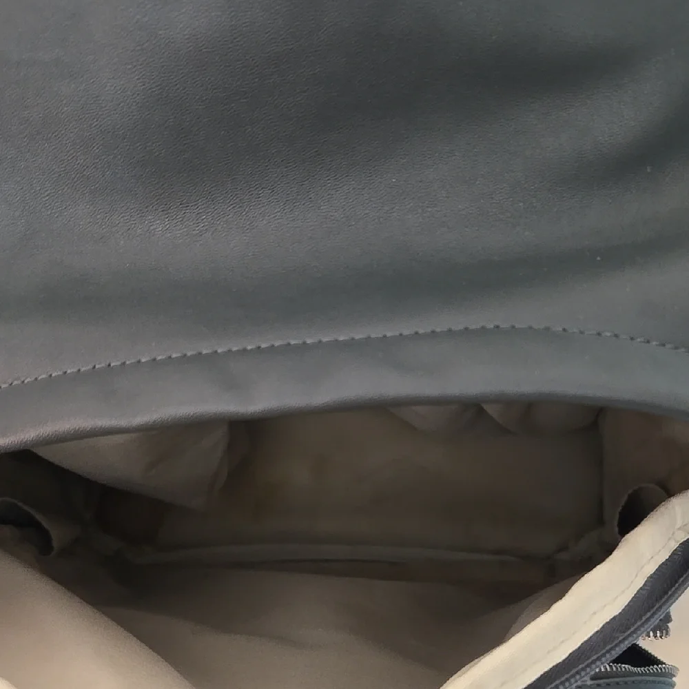 Stylish Black Leather Backpack